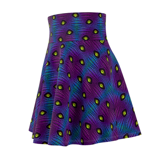 Everglades Have Eyes Ultra High Waisted Skater Skirt