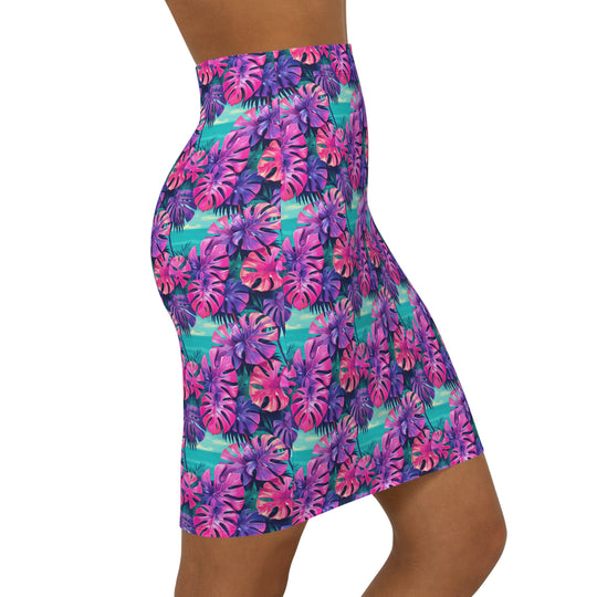 Monstera in my Closet! Women's High Pencil Skirt