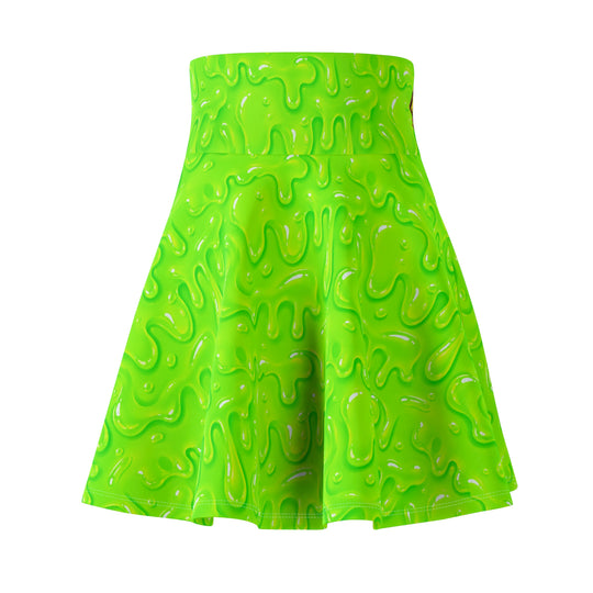 Toxic Slime Ultra High Waist Skater Skirt
