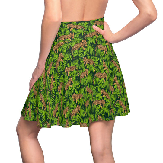Mighty Jungle Ultra High Waisted Skater Skirt
