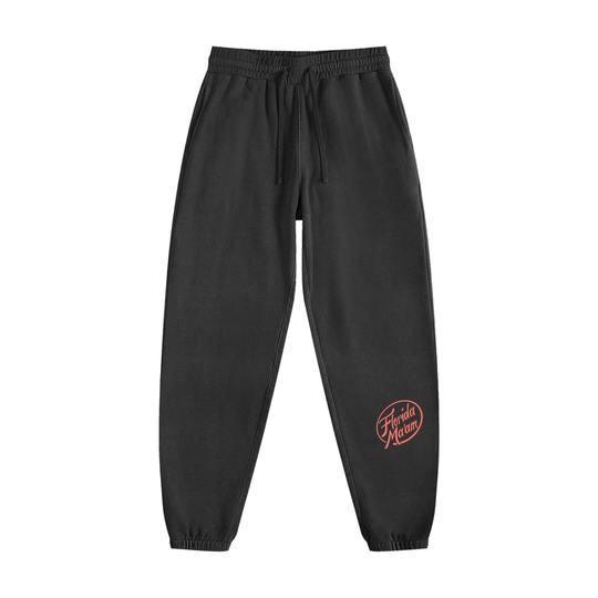 Florida Ma'am Pink Circle Vintage Washed Cotton Sweatpants