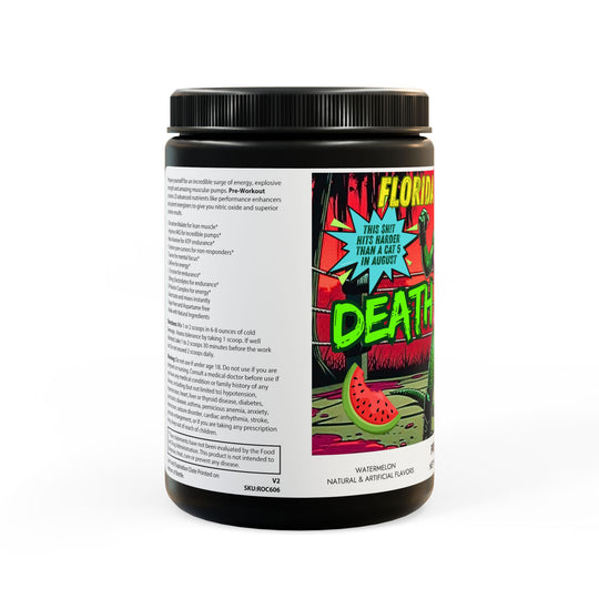 Florida Ma'am's Death Roll Pre-Workout Supplement, Watermelon (300g, 10.58oz)
