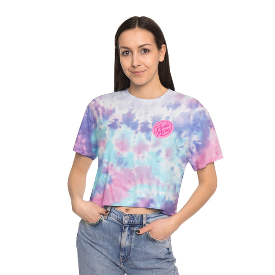 Florida Ma'am Circle Logo Women's Tie-Dye Crop Tee