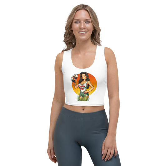 Miss Vixen Florida Fine white Crop Top