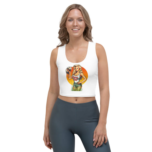 Elly May Florida Fine white Crop Top