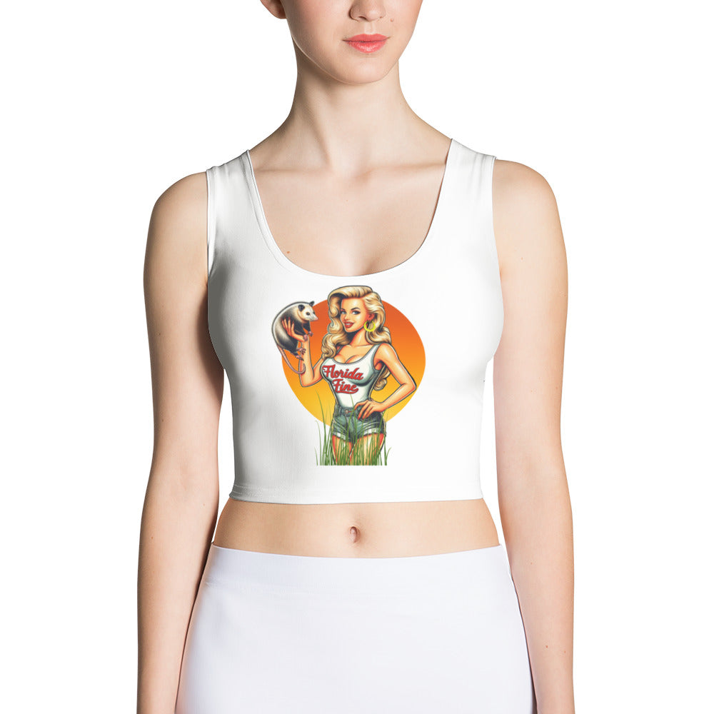 Elly May Florida Fine white Crop Top