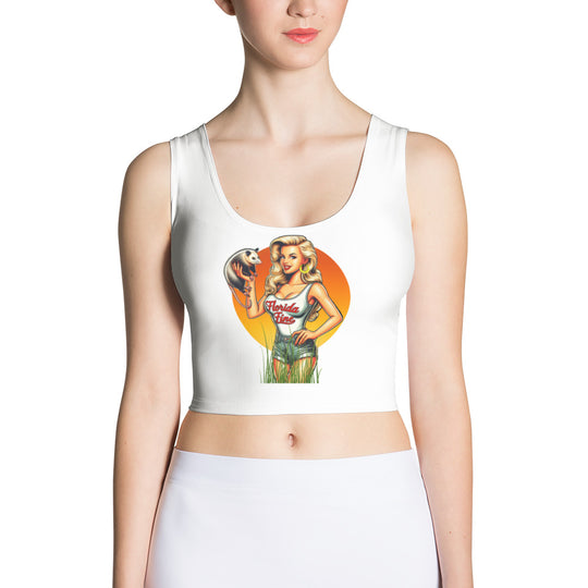 Elly May Florida Fine white Crop Top