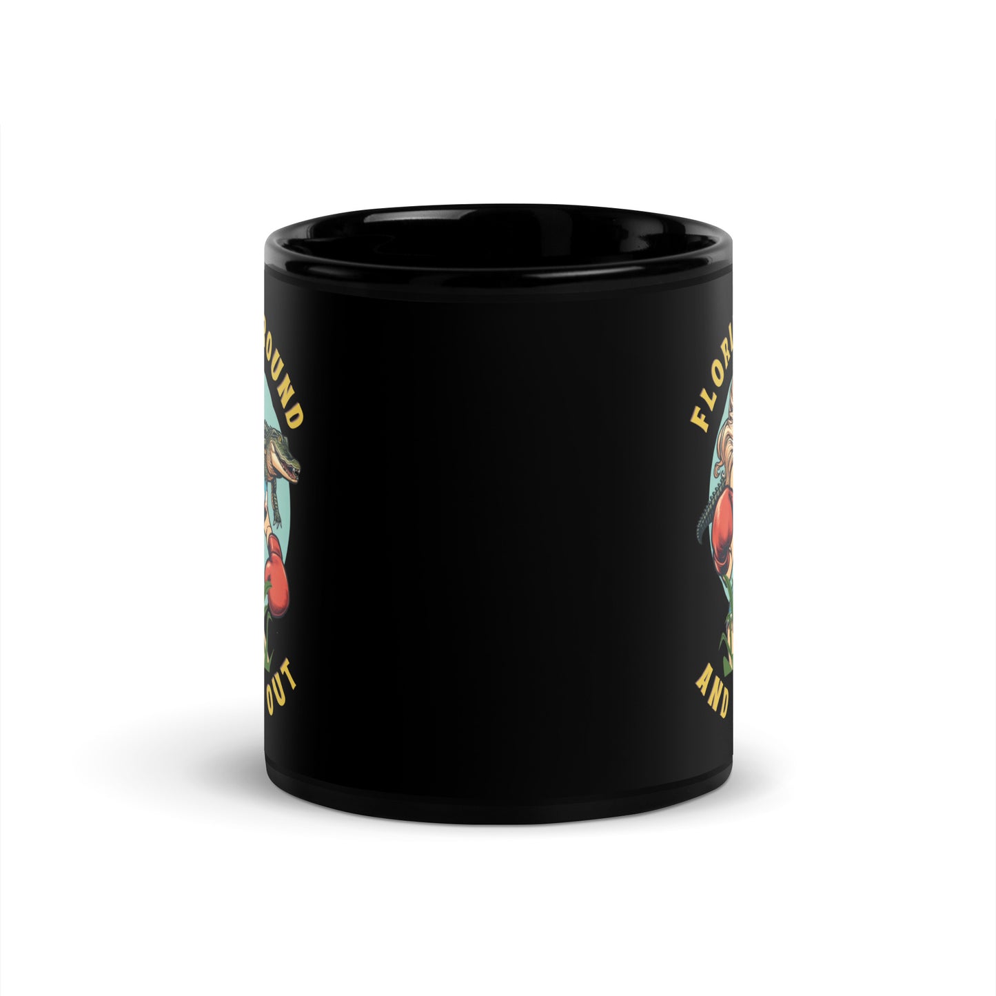 FAFO Black Glossy Mug