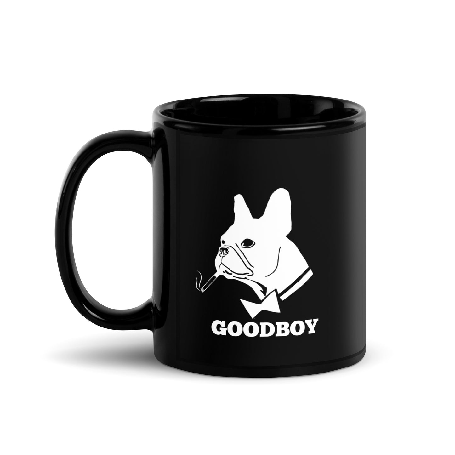 GOODBOY Black Glossy Mug