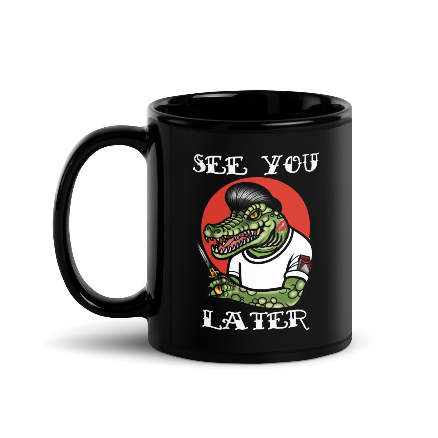 Later Gator Black Glossy Mug