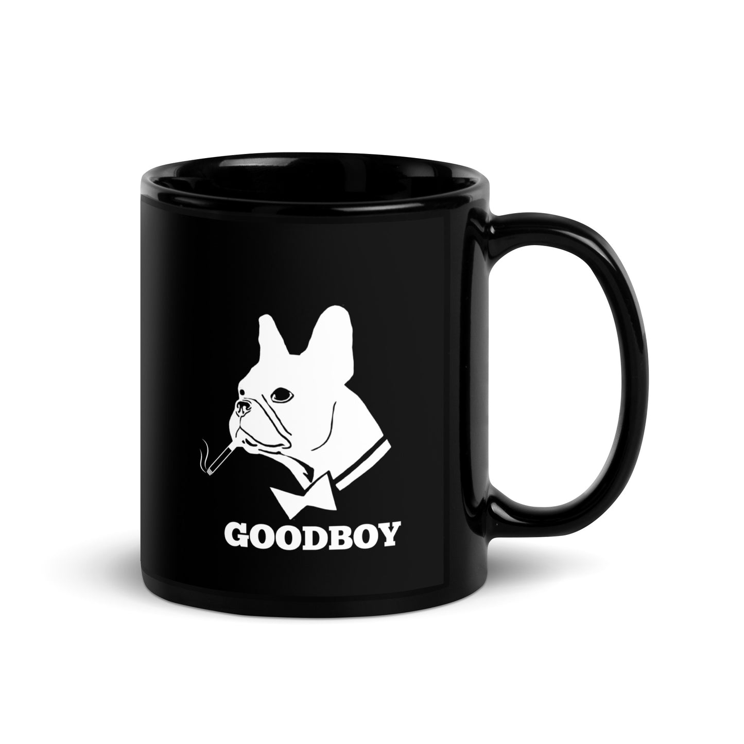 GOODBOY Black Glossy Mug