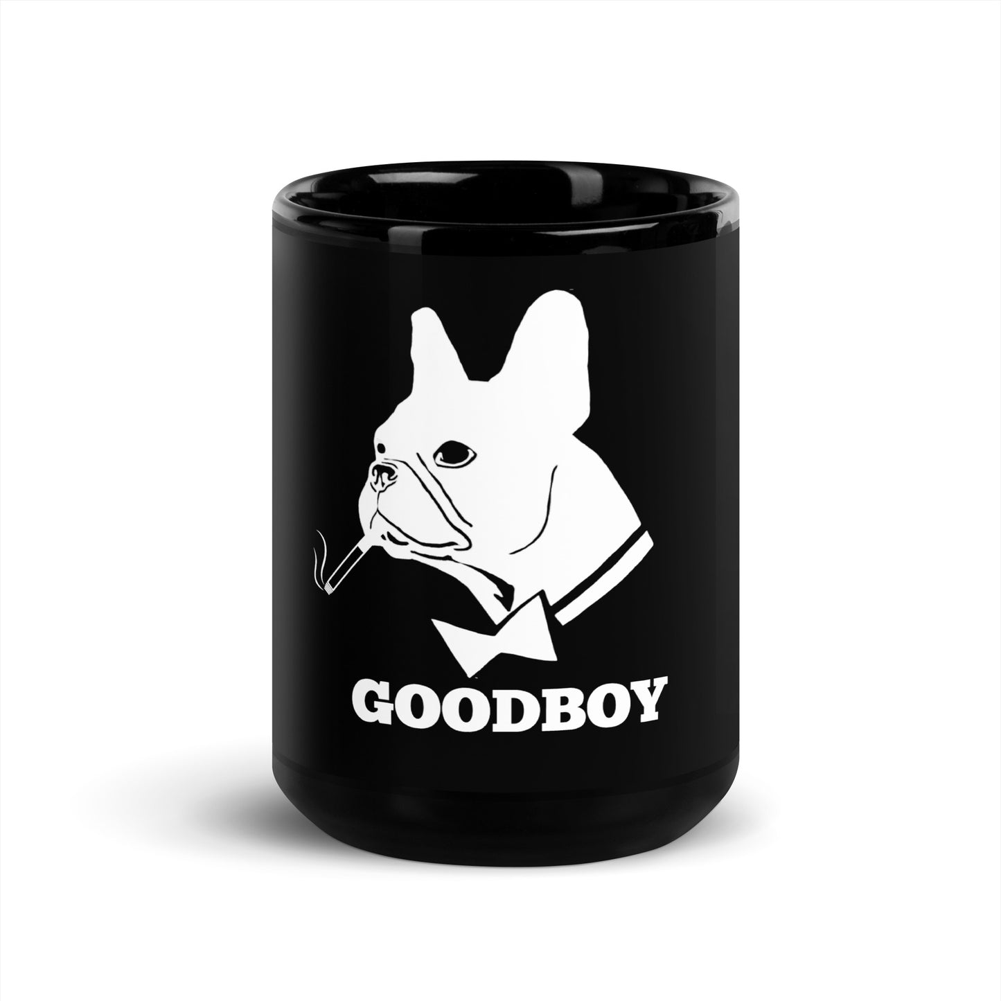GOODBOY Black Glossy Mug