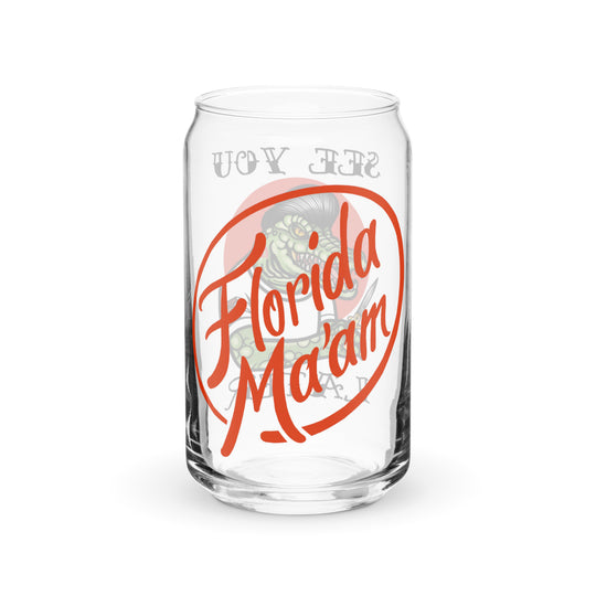 Later Gator Can-shaped glass