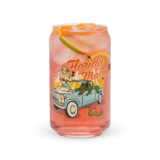 Elly May Joy Ridin' Can-shaped glass