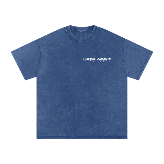 Snow Washed Oversized Cotton T-Shirt