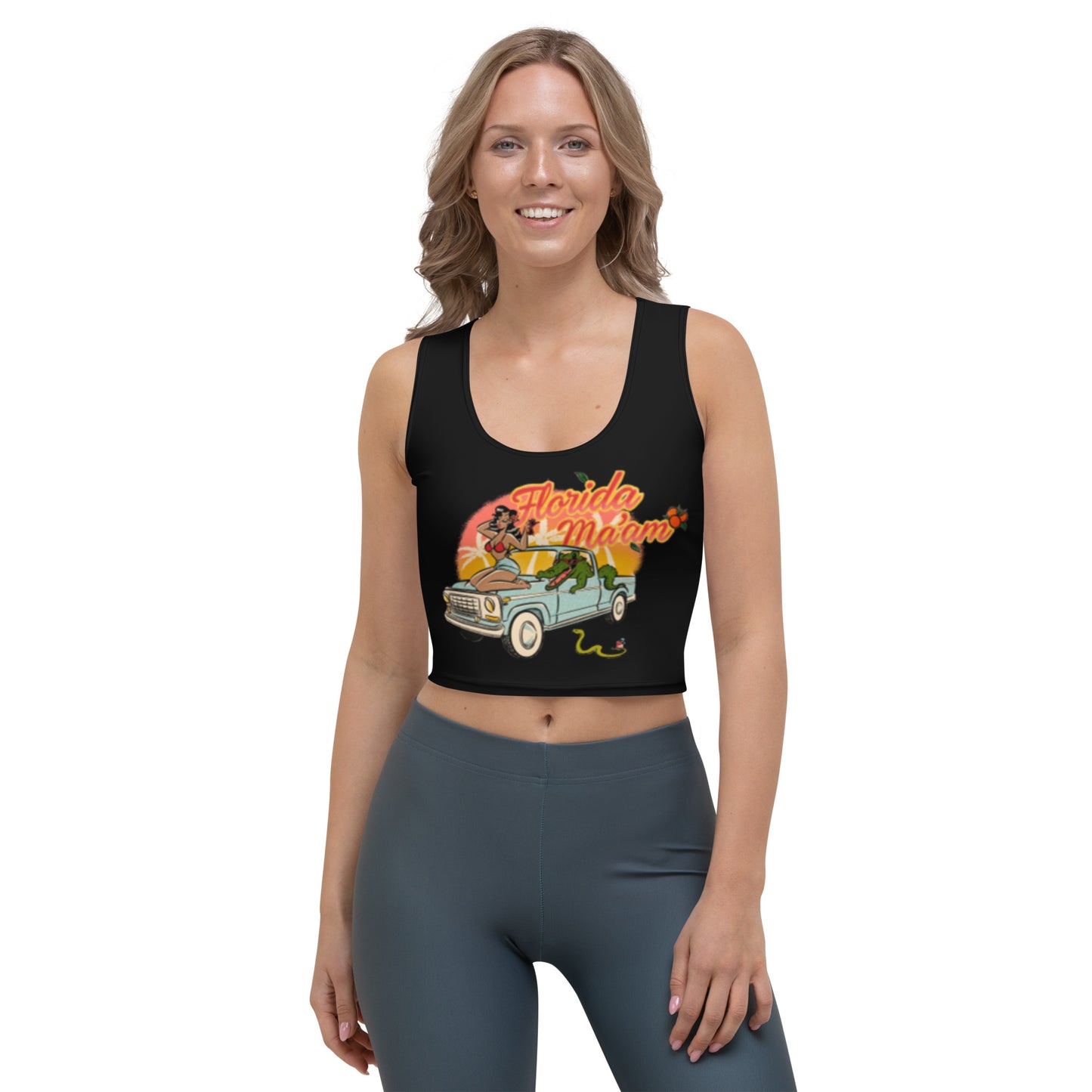 Sweet Tea Black Joy Ridin' Crop Top