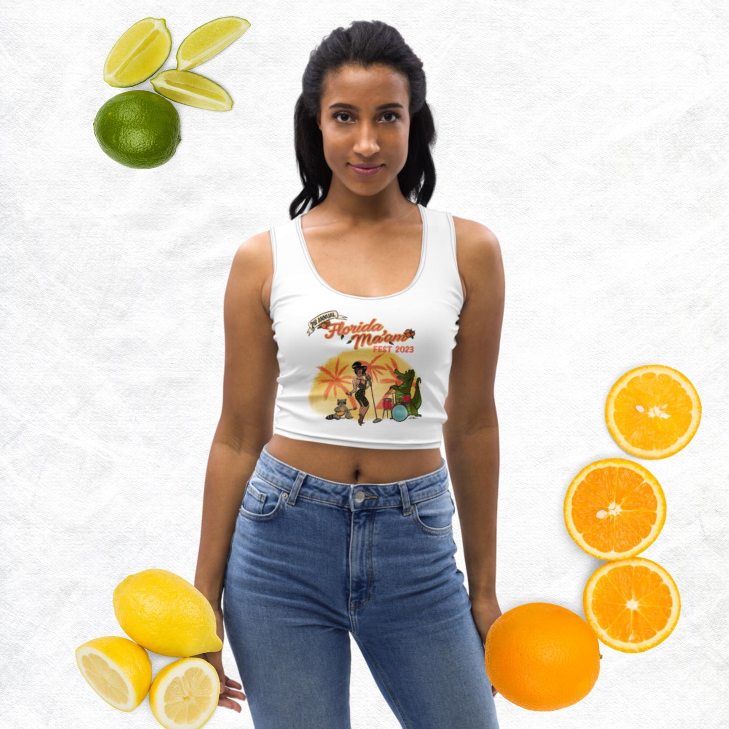 Sweet Tea Florida Ma'am Fest 2023 Crop Top