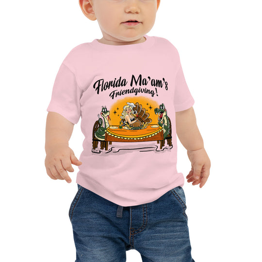 Florida Ma'am's Friendsgiving Baby Jersey Short Sleeve Tee