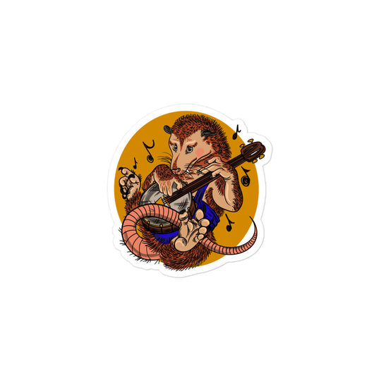 Possum' Charlie Circle Bubble-free stickers