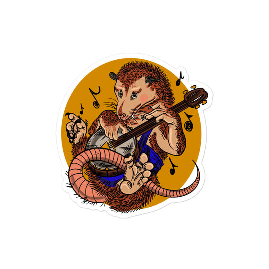 Possum' Charlie Circle Bubble-free stickers