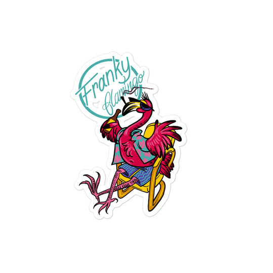 Franky Flamingo Bubble-free stickers