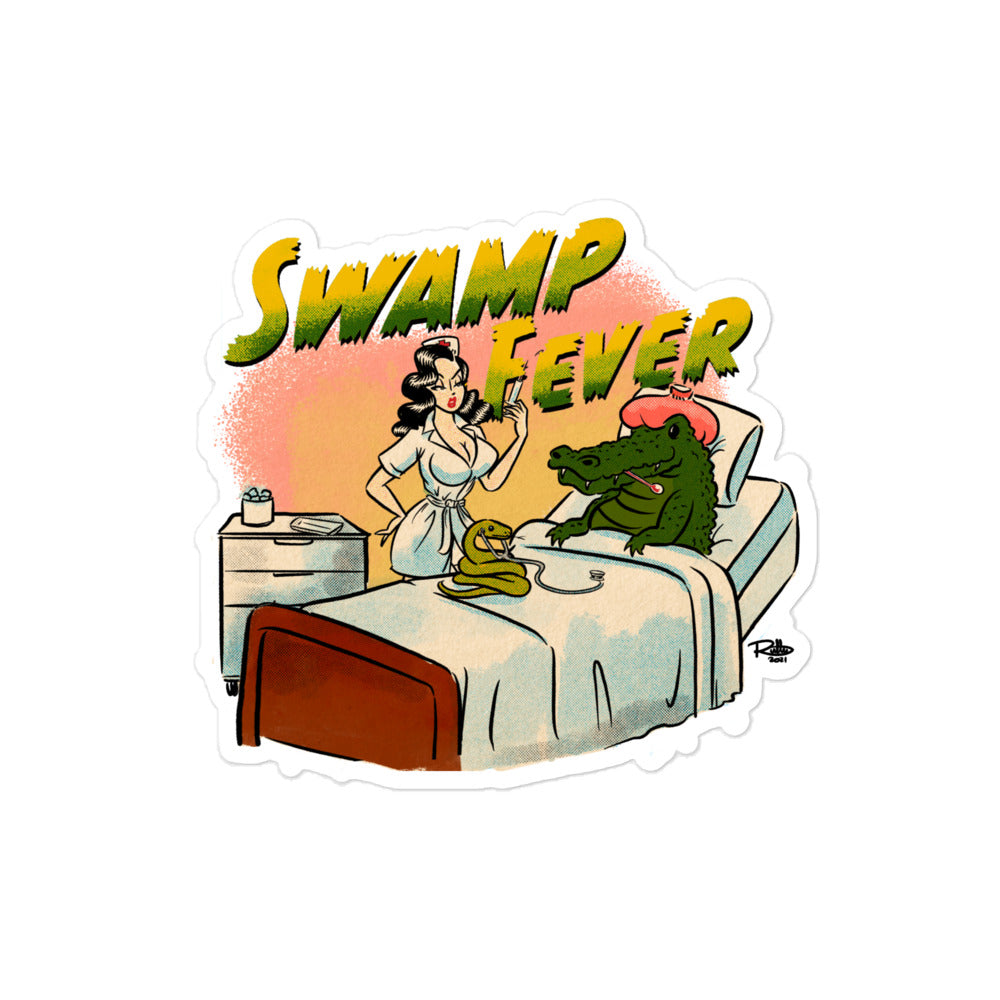 Swamp Fever Miss Vixen Bubble-free stickers