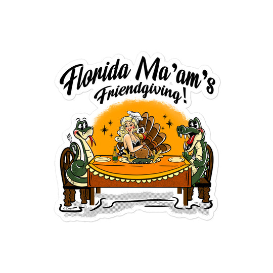 Friendsgiving Bubble-free stickers