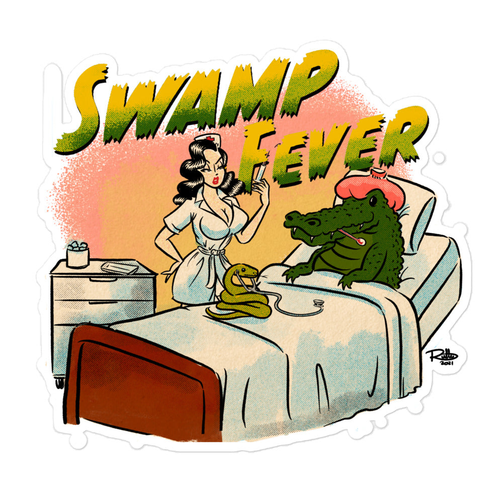 Swamp Fever Miss Vixen Bubble-free stickers