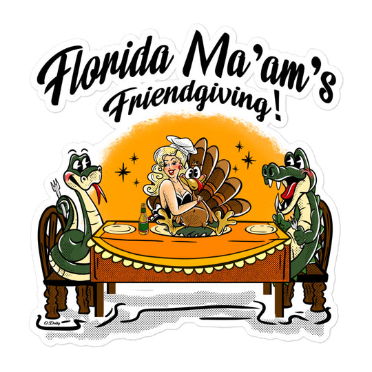 Friendsgiving Bubble-free stickers