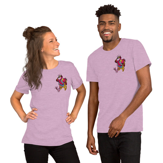 Franky Flamingo Short-Sleeve Unisex T-Shirt