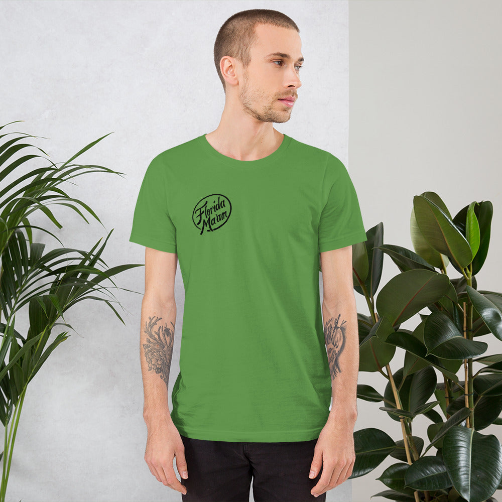 Franky Flamingo with Circle Logo Unisex t-shirt