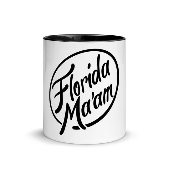 Circle Logo Black Mug with Color Inside