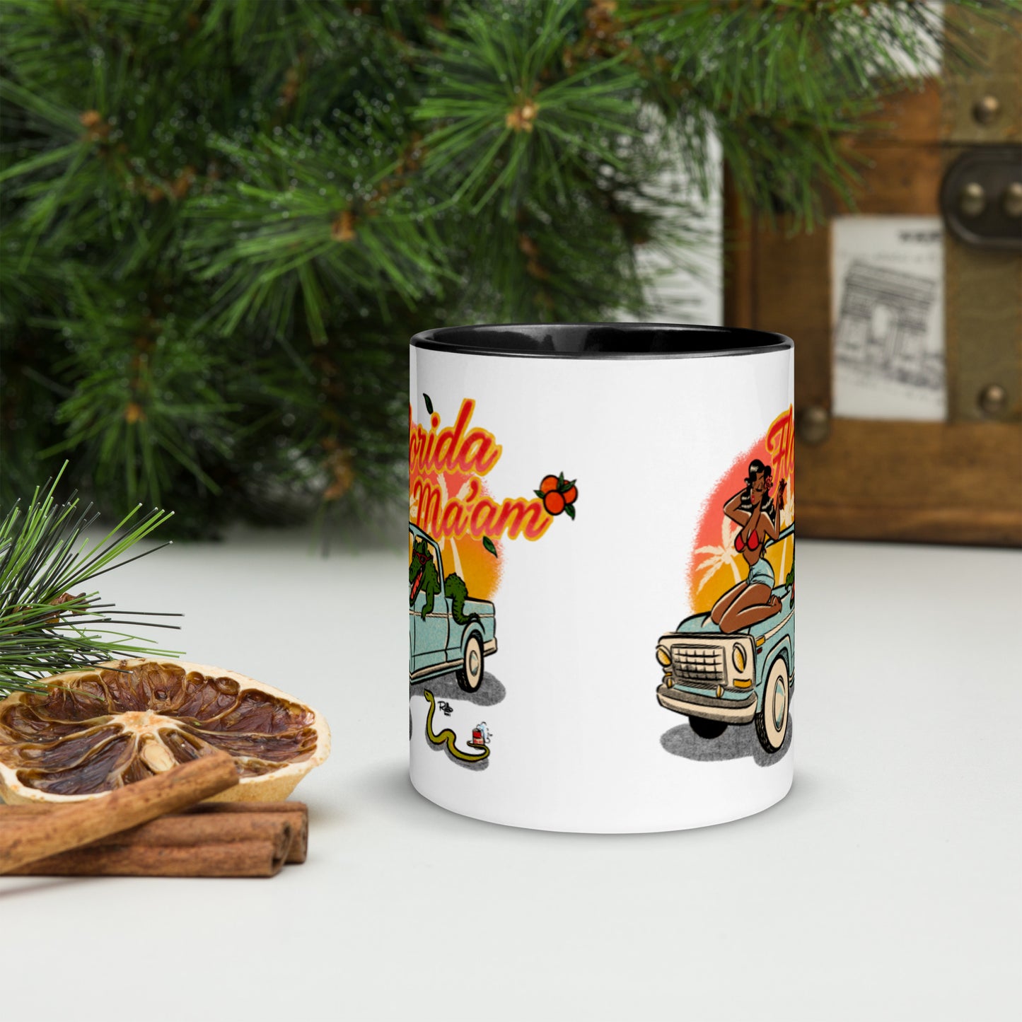 Dreama Joy Ridin' Mug with Color Inside