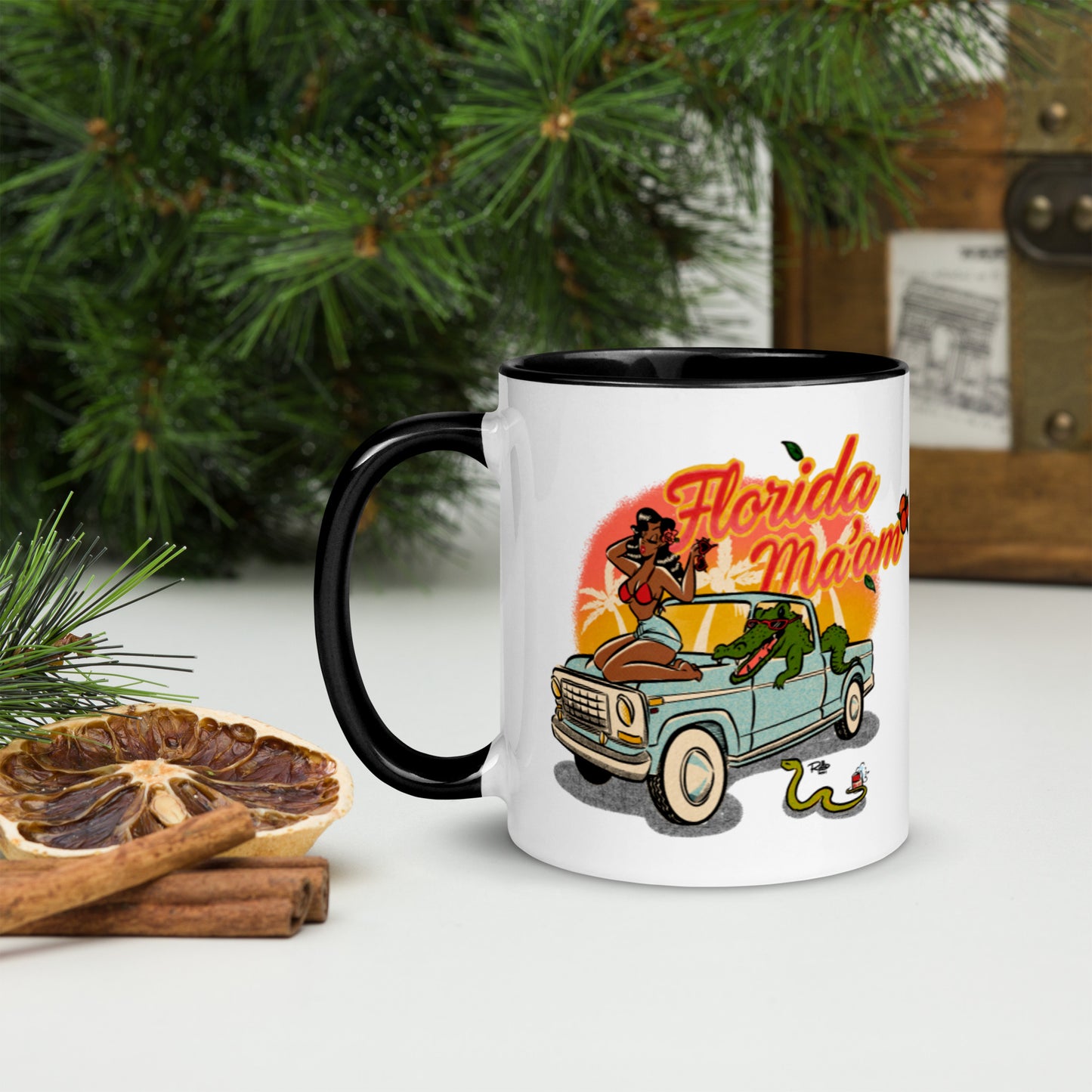 Dreama Joy Ridin' Mug with Color Inside