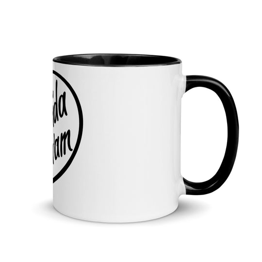 Circle Logo Black Mug with Color Inside