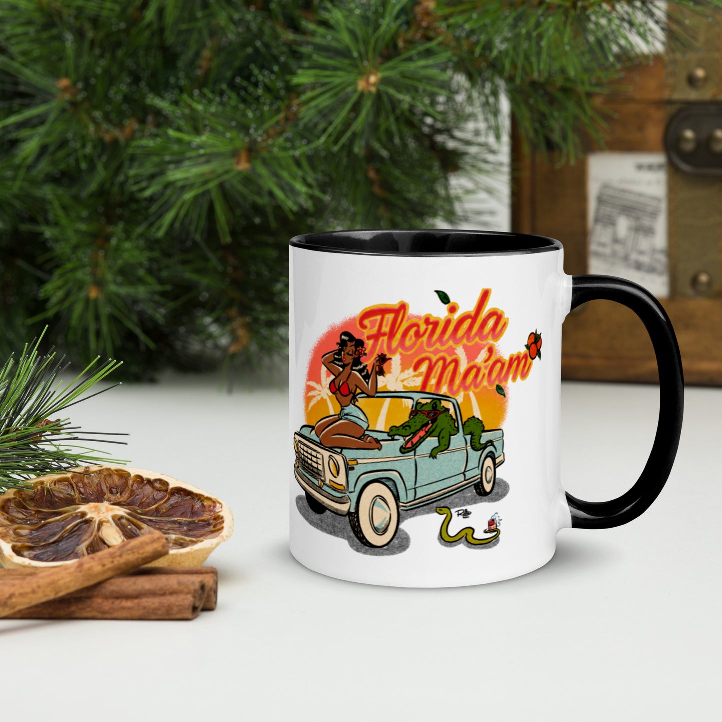 Dreama Joy Ridin' Mug with Color Inside