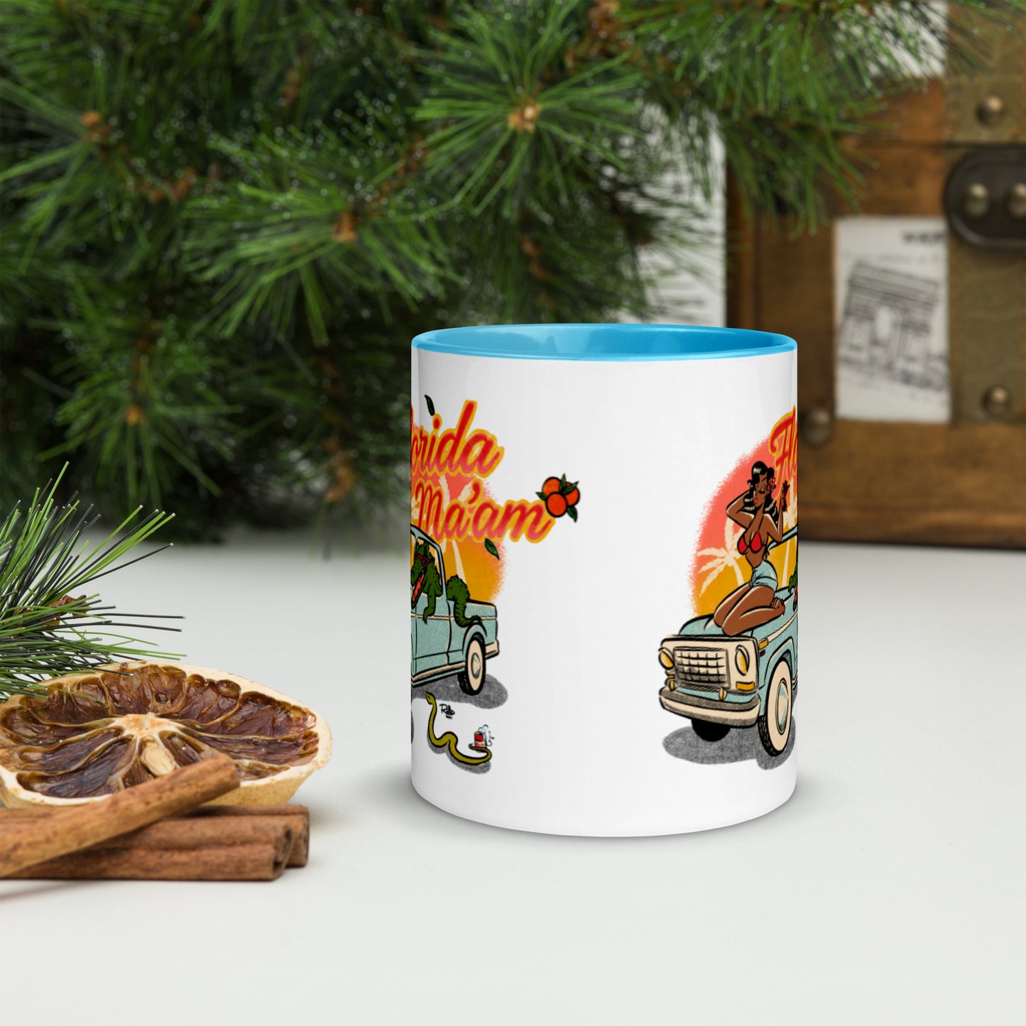 Dreama Joy Ridin' Mug with Color Inside