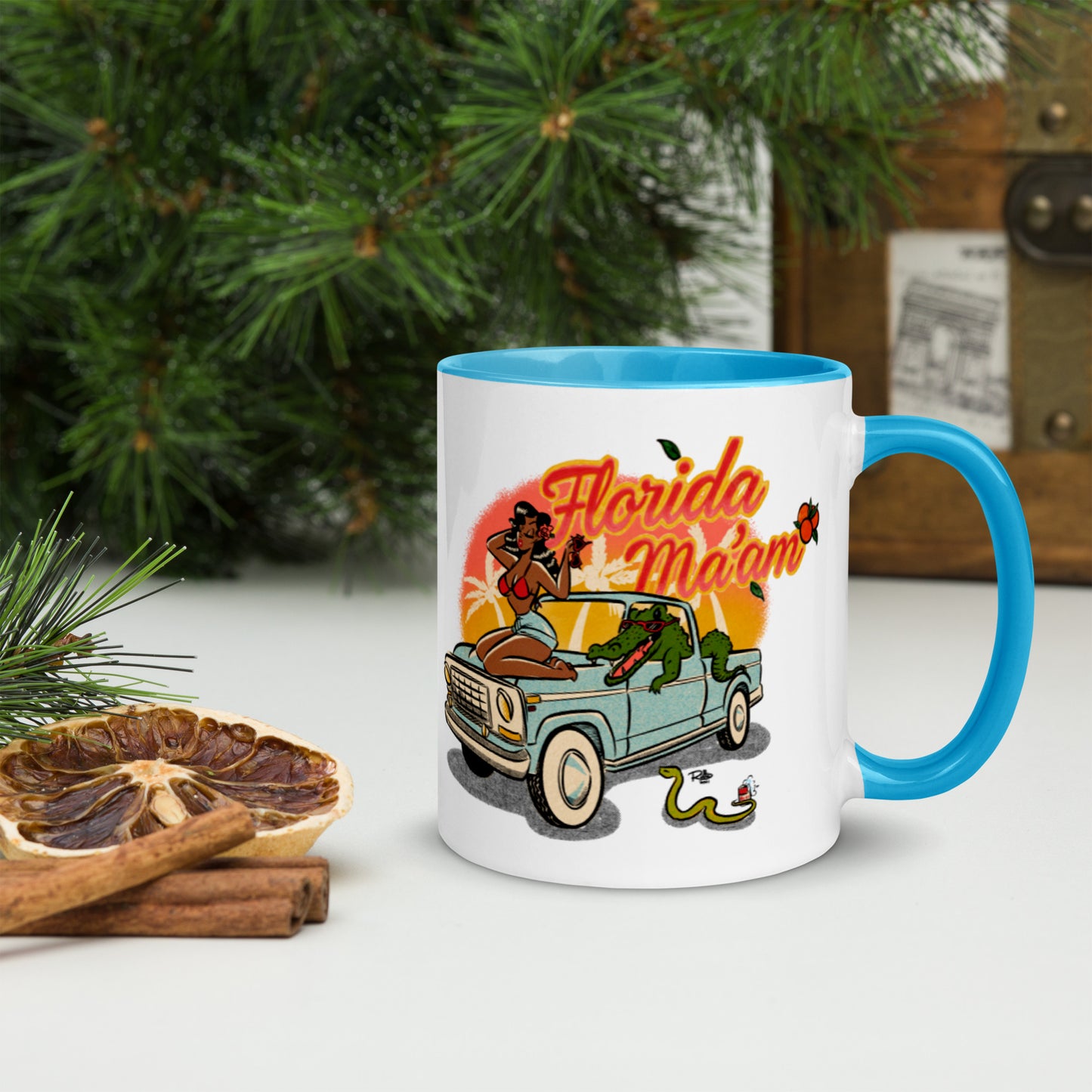 Dreama Joy Ridin' Mug with Color Inside