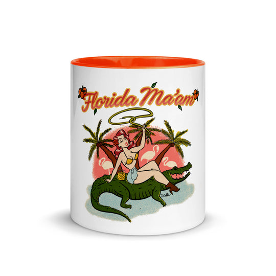 Foxy Roxy Gator Ridin' Mug with Color Inside