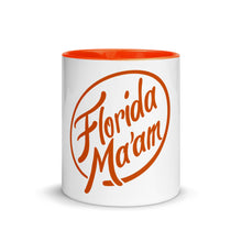Load image into Gallery viewer, Circle Logo Orange Mug with Color Inside
