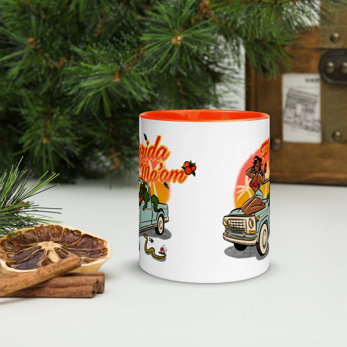 Dreama Joy Ridin' Mug with Color Inside