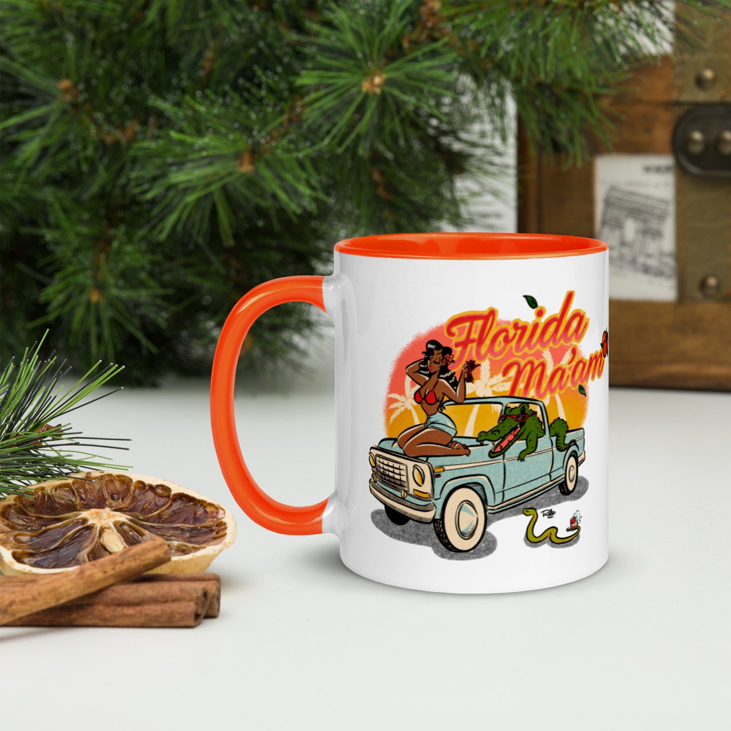 Dreama Joy Ridin' Mug with Color Inside