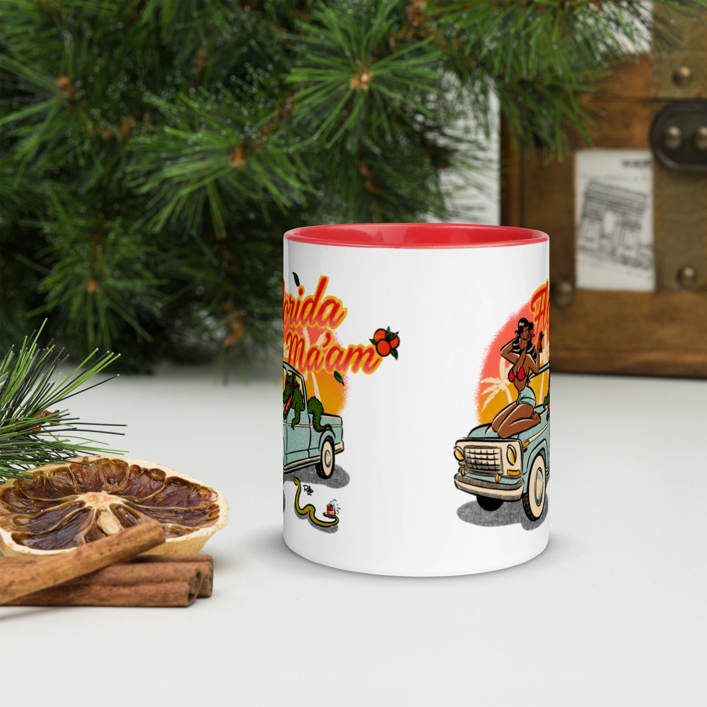 Dreama Joy Ridin' Mug with Color Inside