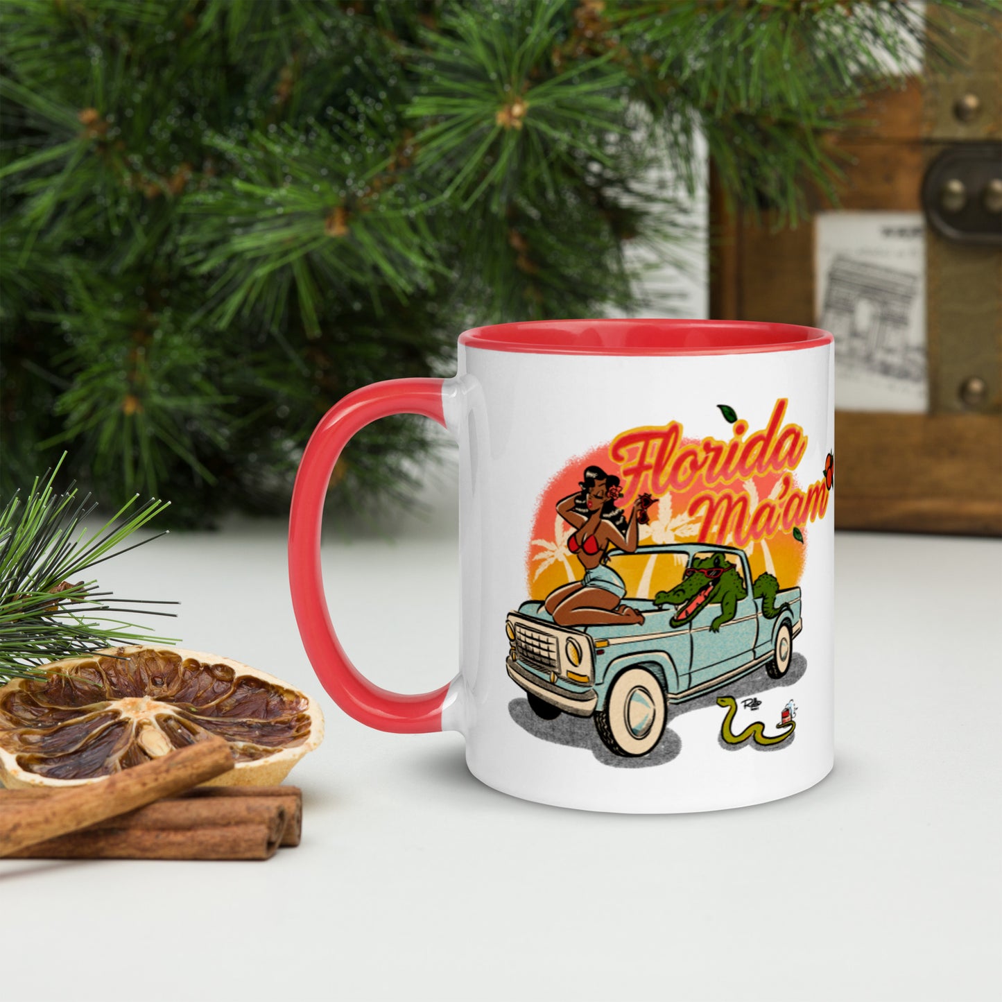 Dreama Joy Ridin' Mug with Color Inside