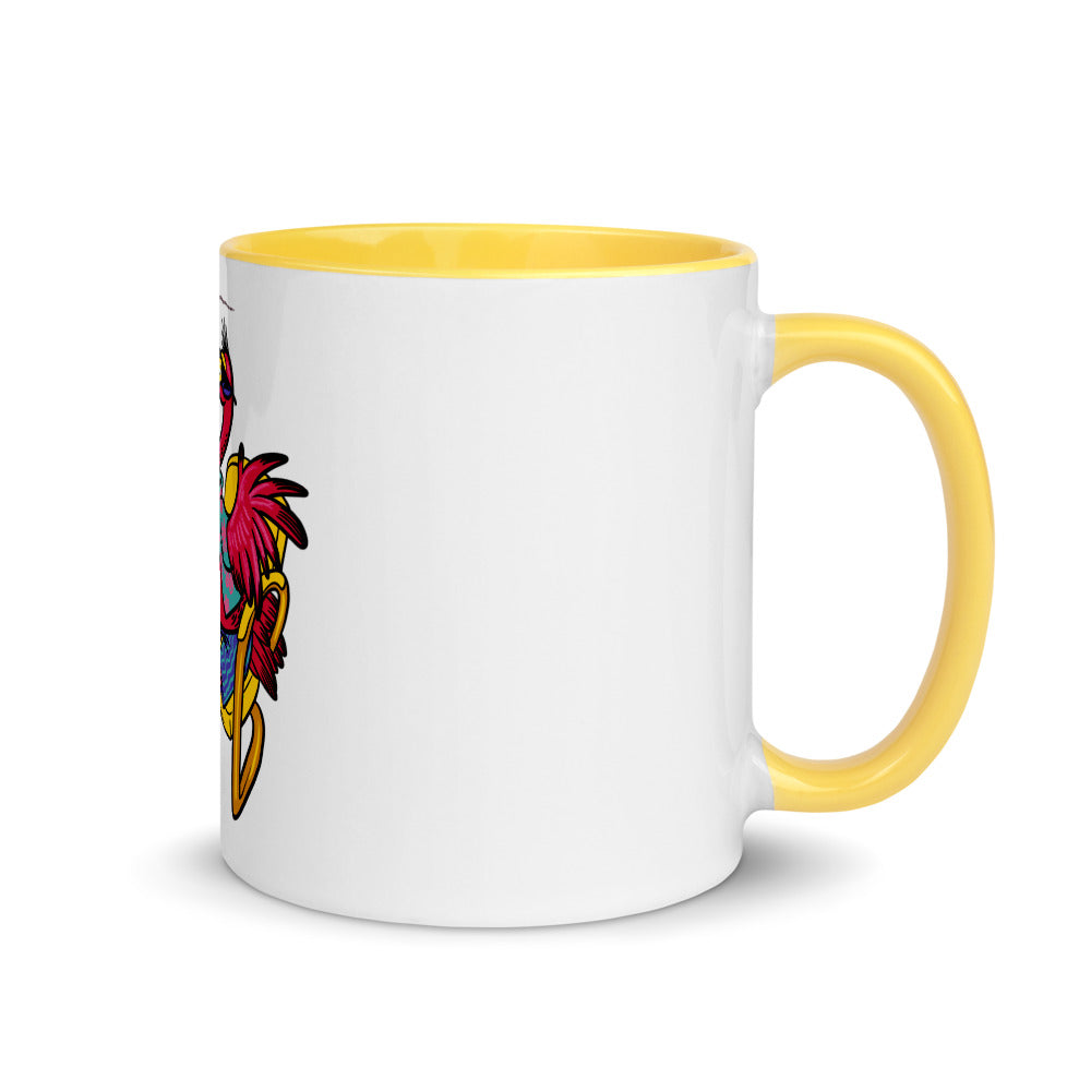 Franky Flamingo Mug with Color Inside