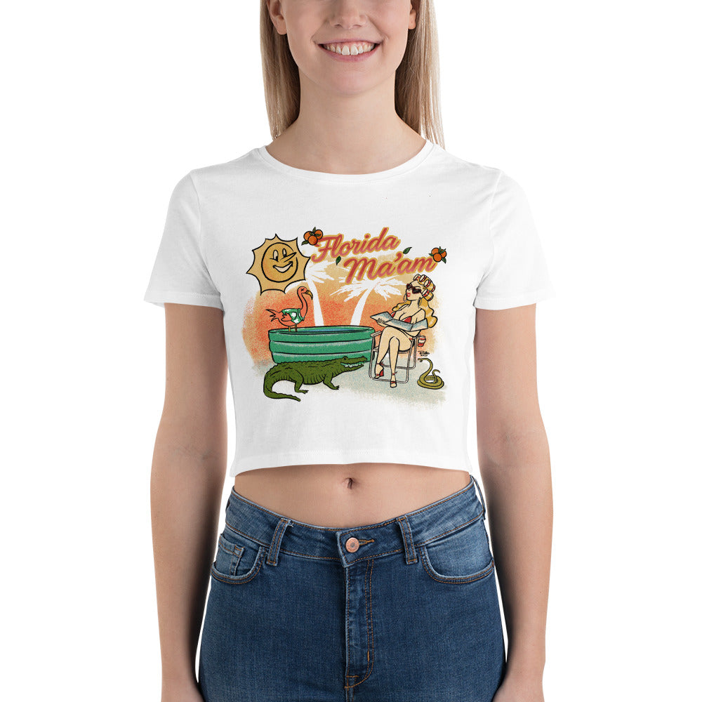 Elly May Catchin' Rays Crop Tee