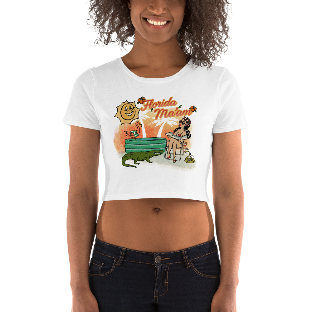 Sweet Tea Babe Catchin' Rays Crop Tee