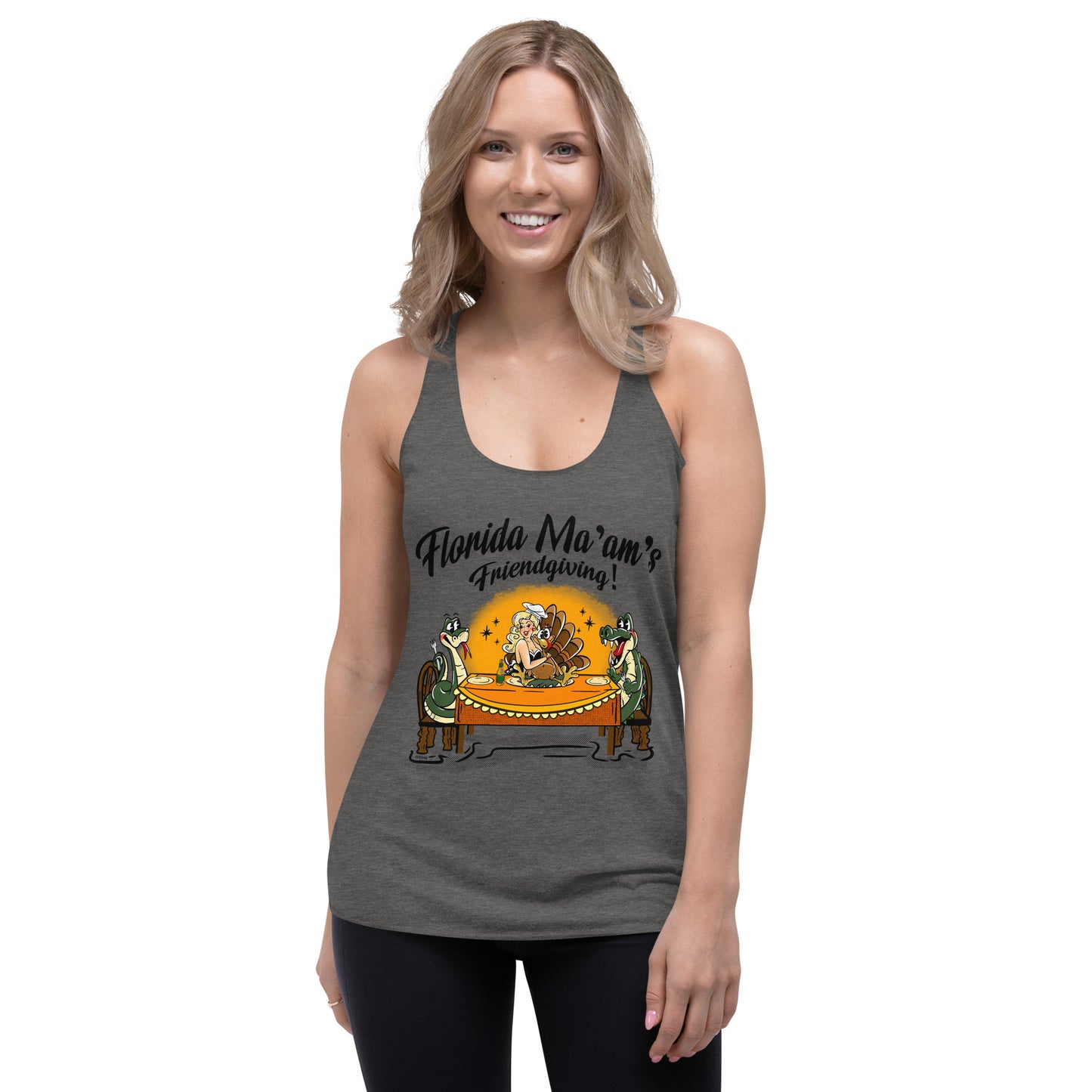 Florida Ma'am's Friendsgiving Women's Racerback Tank