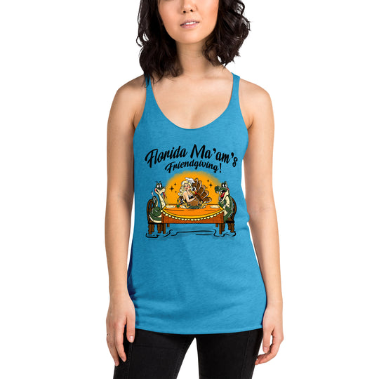 Florida Ma'am's Friendsgiving Women's Racerback Tank